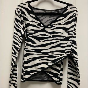 Gabrielle Union Zebra Print Sweater